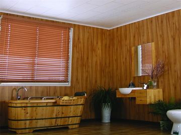 Tấm trần gỗ trang trí nhiều lớp, tường nhựa PVC tái chế 250 * 8 mm