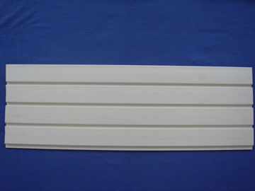 Tấm ốp tường bằng gỗ PVC trắng ISO / Tấm tường gỗ có rãnh