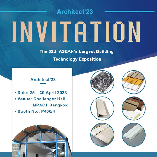 Tin tức công ty mới nhất về Chúng tôi sẽ tham dự Architect’23 - triển lãm công nghệ xây dựng lần thứ 35 của Asean tại Thái Lan.