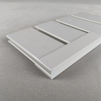 Phòng trưng bày lưu trữ trang trí Nhà để xe Tấm vách ngăn PVC màu xám cho phòng khách