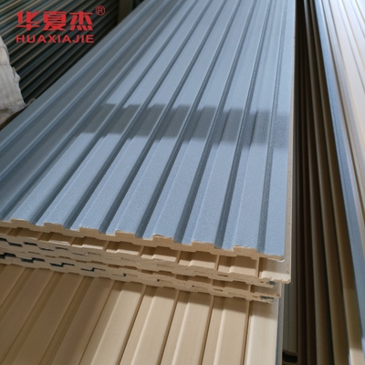 Bảng tường WPC ngoài trời Laminated WPC Panel Trang trí tòa nhà dân cư