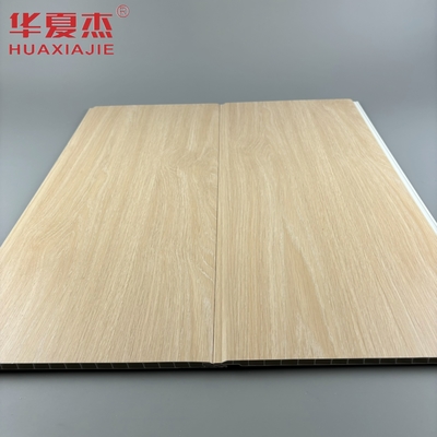 Thiết kế hiện đại màu sồi tấm tường PVC hình U tấm nội thất PVC chống ẩm vật liệu xây dựng