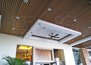 Tấm trần gỗ nhựa tổng hợp treo cho văn phòng / khách sạn