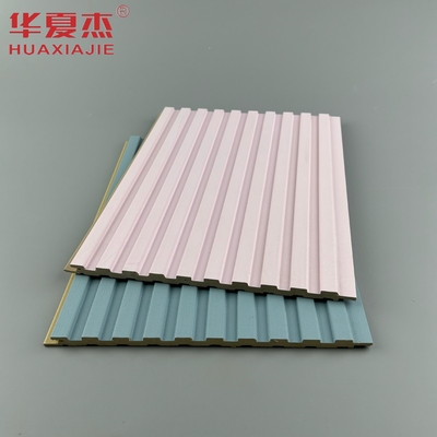 tấm tường wpc màu hồng thiết kế hiện đại cho trang trí tường nhà