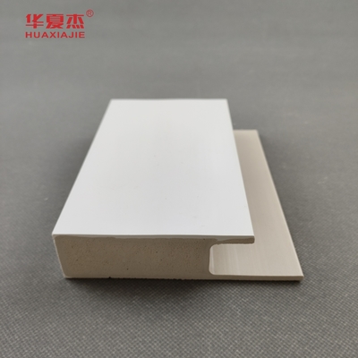 Giá tốt. White Cape Wpc Door Frame Flat Casing J-channel Smooth Surface Wpc Moulding trực tuyến