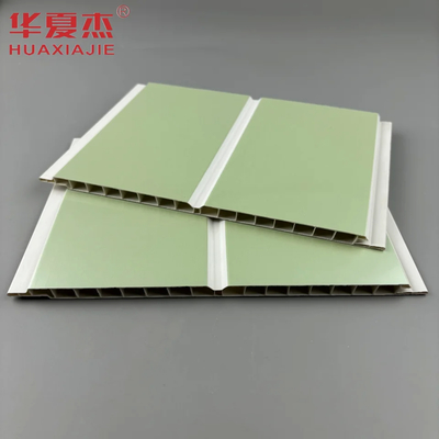 Giá tốt. Tấm ốp tường PVC chống thấm nước 200mm Màu xanh Ép nhiệt Trang trí nhà trực tuyến