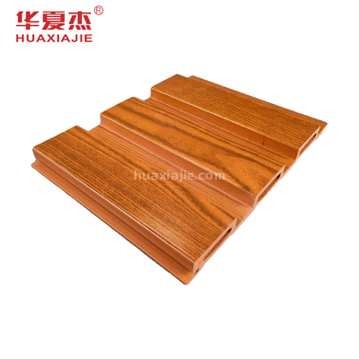 Hạt gỗ Pvc Wpc Trang trí tường nội thất Không thấm nước Tâm trạng màu đỏ cổ điển