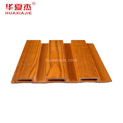Hạt gỗ Pvc Wpc Trang trí tường nội thất Không thấm nước Tâm trạng màu đỏ cổ điển