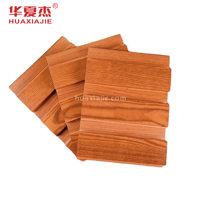 Hạt gỗ Pvc Wpc Trang trí tường nội thất Không thấm nước Tâm trạng màu đỏ cổ điển