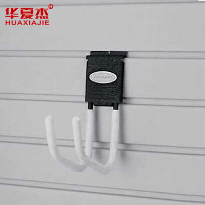 Bề mặt nhẵn PVC Slatwall Bảng điều khiển nhà để xe Vật liệu trang trí trong nhà