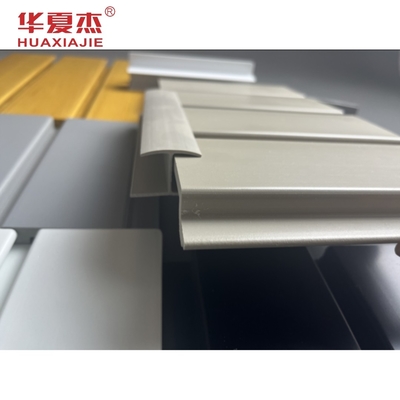 Bề mặt nhẵn PVC Slatwall Bảng điều khiển nhà để xe Vật liệu trang trí trong nhà