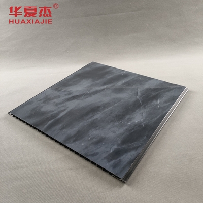 Gloss đá cẩm thạch màu đen PVC Bảng tường trang trí in PVC Bảng tường cho văn phòng hoặc khách sạn