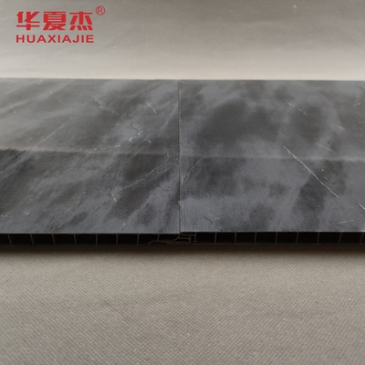 Gloss đá cẩm thạch màu đen PVC Bảng tường trang trí in PVC Bảng tường cho văn phòng hoặc khách sạn