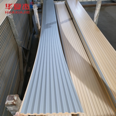 Bảng tường WPC ngoài trời Laminated WPC Panel Trang trí tòa nhà dân cư