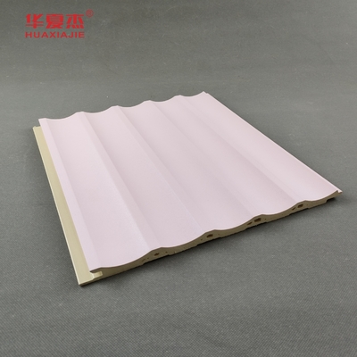 Bảng tường WPC hình U Laminated Pink Panels Nội thất và trang trí bên ngoài