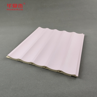 Bảng tường WPC hình U Laminated Pink Panels Nội thất và trang trí bên ngoài