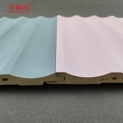 Bảng hình U rỗng Bảng tường WPC trang trí Bảng xanh
