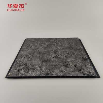 High Gloss Black Panel With Sliver Halo Pattern Bảng tường PVC thiết kế sang trọng Bảng PVC cho trang trí nhà