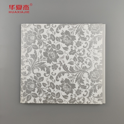 Sản phẩm bán nóng Hoa hoa thiết kế Pvc Bức tường phong cách đất nước kết cấu Frosted Laminated Pvc Panel cho trang trí tường