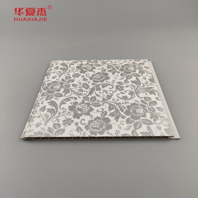 Sản phẩm bán nóng Hoa hoa thiết kế Pvc Bức tường phong cách đất nước kết cấu Frosted Laminated Pvc Panel cho trang trí tường