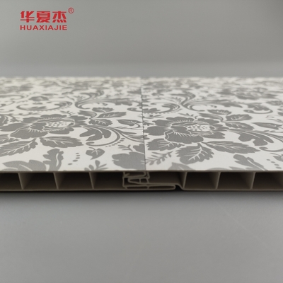 Sản phẩm bán nóng Hoa hoa thiết kế Pvc Bức tường phong cách đất nước kết cấu Frosted Laminated Pvc Panel cho trang trí tường