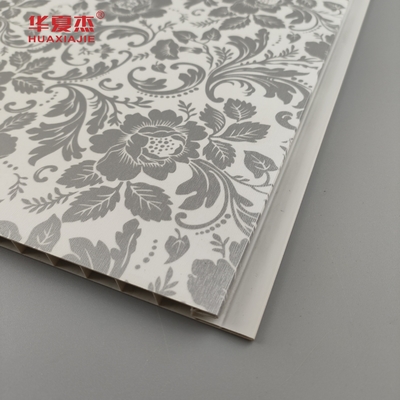 Sản phẩm bán nóng Hoa hoa thiết kế Pvc Bức tường phong cách đất nước kết cấu Frosted Laminated Pvc Panel cho trang trí tường