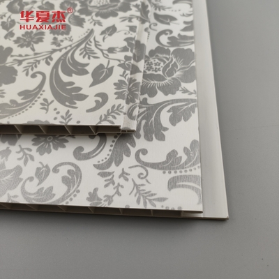 Sản phẩm bán nóng Hoa hoa thiết kế Pvc Bức tường phong cách đất nước kết cấu Frosted Laminated Pvc Panel cho trang trí tường