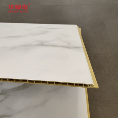Cao chất lượng White Marble Wpc Wall Panel 600x9mm Laminated Wpc Board Không thấm nước Dễ lau