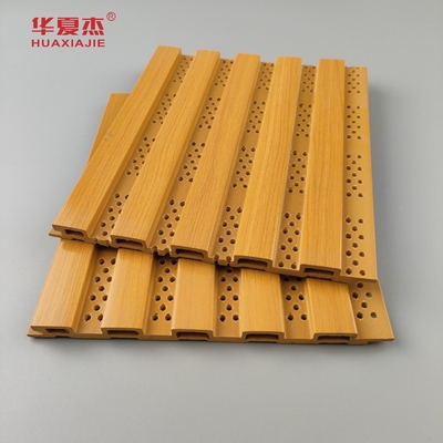 Thiết kế mới Bảng tường Wpc được phơi lỗ Bảng tường Wpc cho trang trí tường