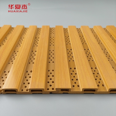 Thiết kế mới Bảng tường Wpc được phơi lỗ Bảng tường Wpc cho trang trí tường