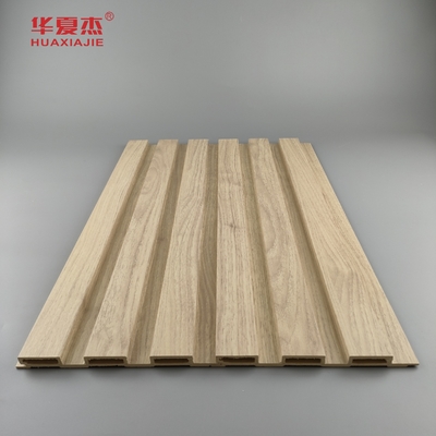 chống trầy xước thiên nhiên gỗ Wpc Bảng tường trang trí ngoài trời Bảng Wpc Laminated