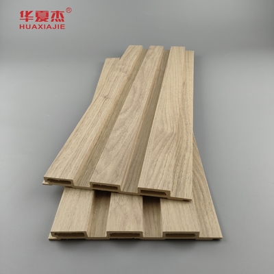 chống trầy xước thiên nhiên gỗ Wpc Bảng tường trang trí ngoài trời Bảng Wpc Laminated