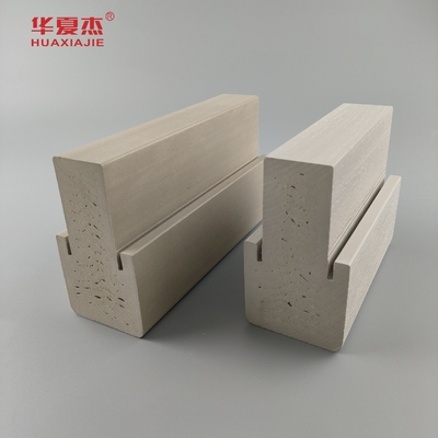 Dễ dàng để làm sạch Wpc 4.9/16 Mullpost mịn hoặc hạt gỗ Wpc khung cửa cho trang trí cửa