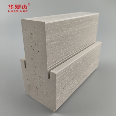 Dễ dàng để làm sạch Wpc 4.9/16 Mullpost mịn hoặc hạt gỗ Wpc khung cửa cho trang trí cửa