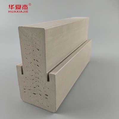 Dễ dàng để làm sạch Wpc 4.9/16 Mullpost mịn hoặc hạt gỗ Wpc khung cửa cho trang trí cửa
