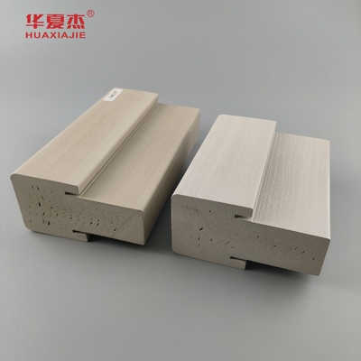 Dễ dàng để làm sạch Wpc 4.9/16 Mullpost mịn hoặc hạt gỗ Wpc khung cửa cho trang trí cửa