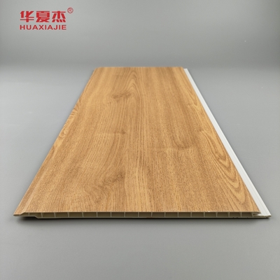 Phân phối bán buôn tấm tường PVC hạt gỗ tấm trần PVC chống trầy xước cho trang trí nhà ở