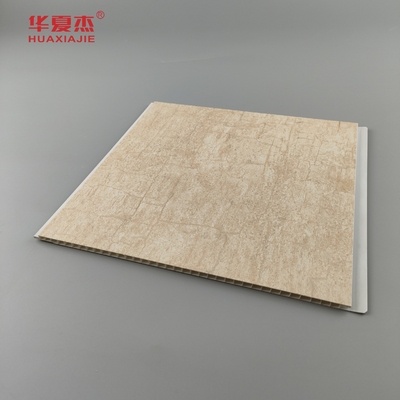 Chi phí nhà máy giá dán nóng tấm tường PVC wpc tấm trần PVC mô hình tre cho trang trí nội thất