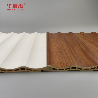 Laminated Wpc Wall Panel Floated Pvc Panel White Wood Grain Wpc Panel Trang trí nhà / văn phòng
