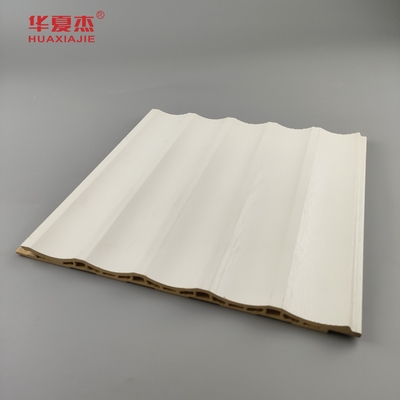 Laminated Wpc Wall Panel Floated Pvc Panel White Wood Grain Wpc Panel Trang trí nhà / văn phòng