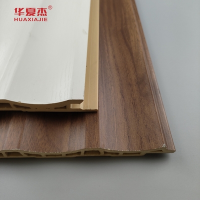 Laminated Wpc Wall Panel Floated Pvc Panel White Wood Grain Wpc Panel Trang trí nhà / văn phòng