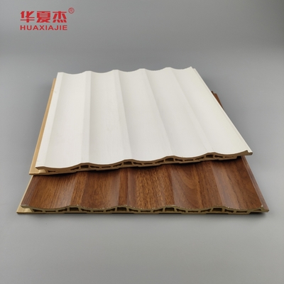 Laminated Wpc Wall Panel Floated Pvc Panel White Wood Grain Wpc Panel Trang trí nhà / văn phòng