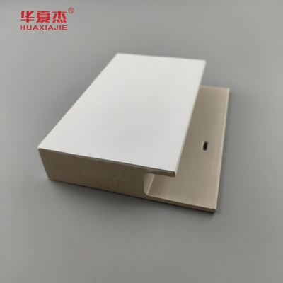 Chất bền White Cape Flat Casing J Channel White Smooth Surface Wpc Khung cửa Nội thất trang trí