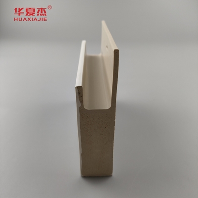 Chất bền White Cape Flat Casing J Channel White Smooth Surface Wpc Khung cửa Nội thất trang trí