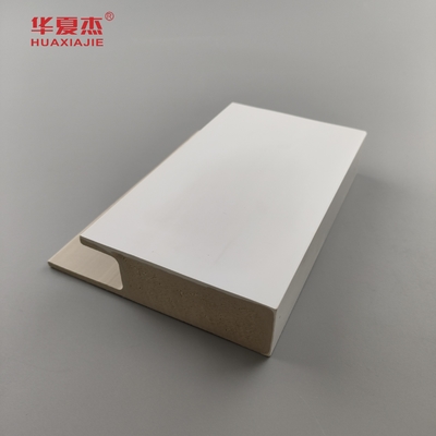Chất bền White Cape Flat Casing J Channel White Smooth Surface Wpc Khung cửa Nội thất trang trí