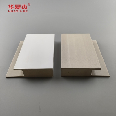 Chất bền White Cape Flat Casing J Channel White Smooth Surface Wpc Khung cửa Nội thất trang trí