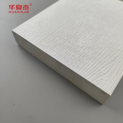 Sản phẩm bán nóng Trim Plank White Vinyl 5/4IN*6IN*12FT PVC Wood Pattern Moulding Plank