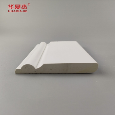 Cao chất lượng PVC nền đúc trắng bề mặt mịn 95x12mm PVC ván trang trí nội thất