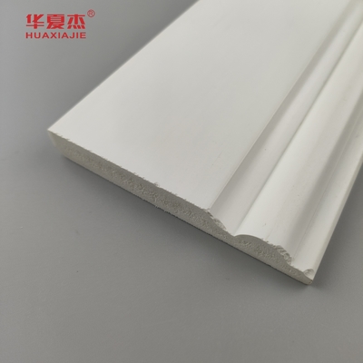 Cao chất lượng PVC nền đúc trắng bề mặt mịn 95x12mm PVC ván trang trí nội thất