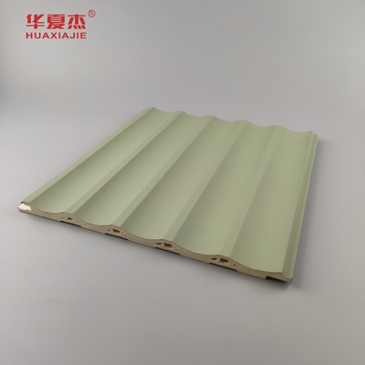 Laminated Wpc Wall Panel Floated Pvc Panel Xanh xanh Đồ trang trí tòa nhà